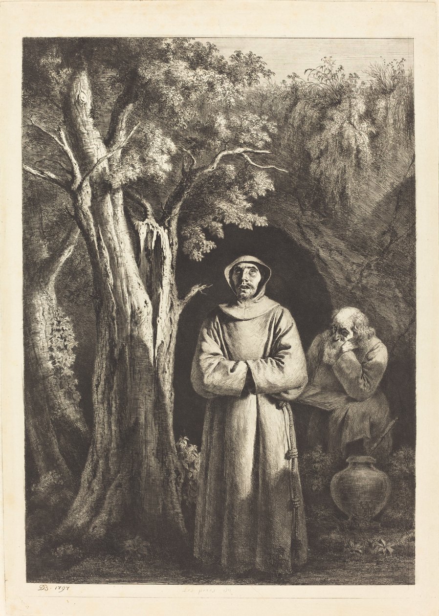 Sivatagi szerzetesek alkotó: Jean Jacques de Boissieu after Francisco