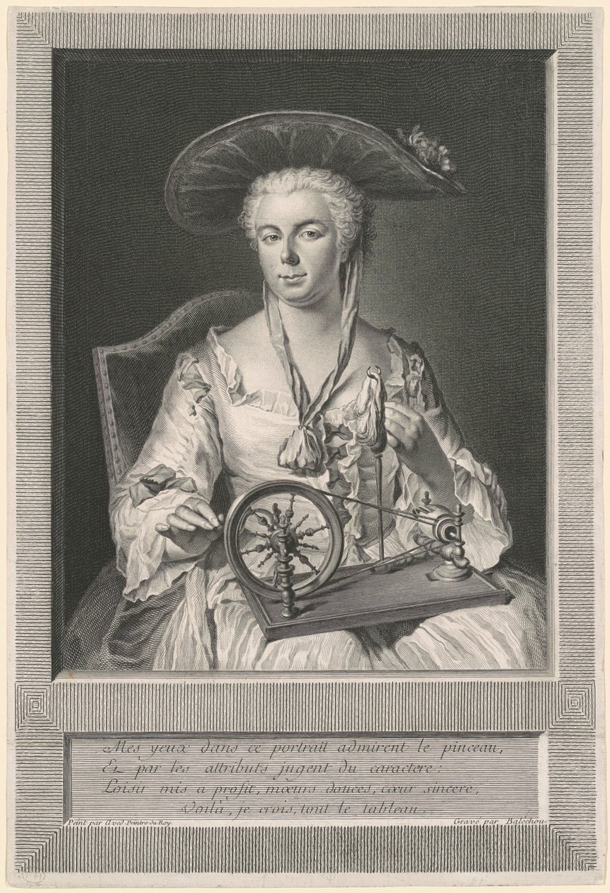 Madame Arlon fonó selymet alkotó: Jean Joseph Balechou, after Jacques Andre Joseph Camelot Aved