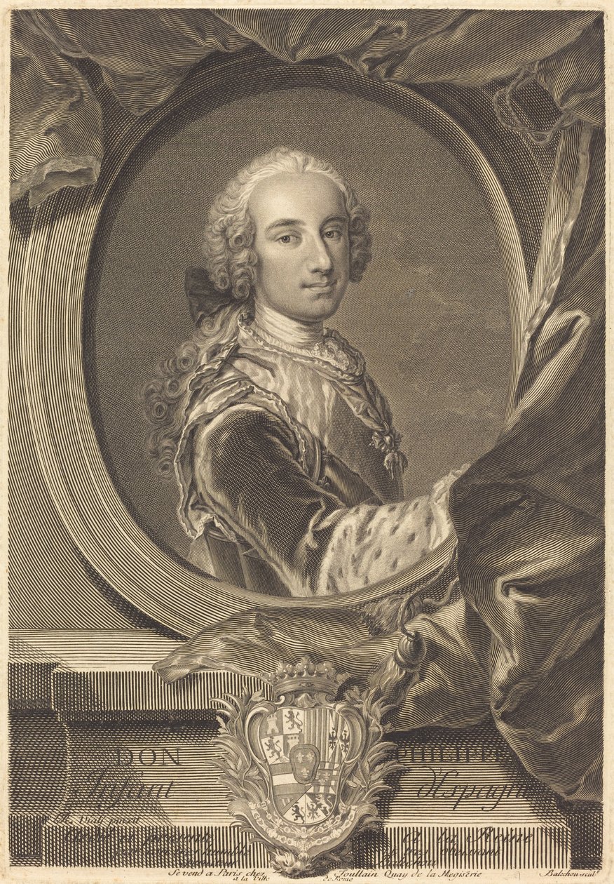 Don Philip, Spanyolország csecsemője alkotó: Jean Joseph Balechou after Louis Rene de Vialy