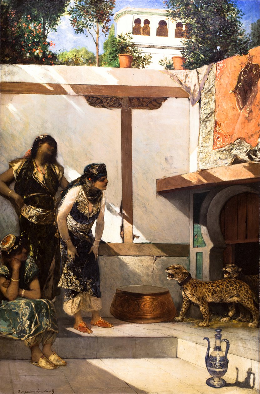 A szultáni palota udvara alkotó: Jean Joseph Benjamin Constant