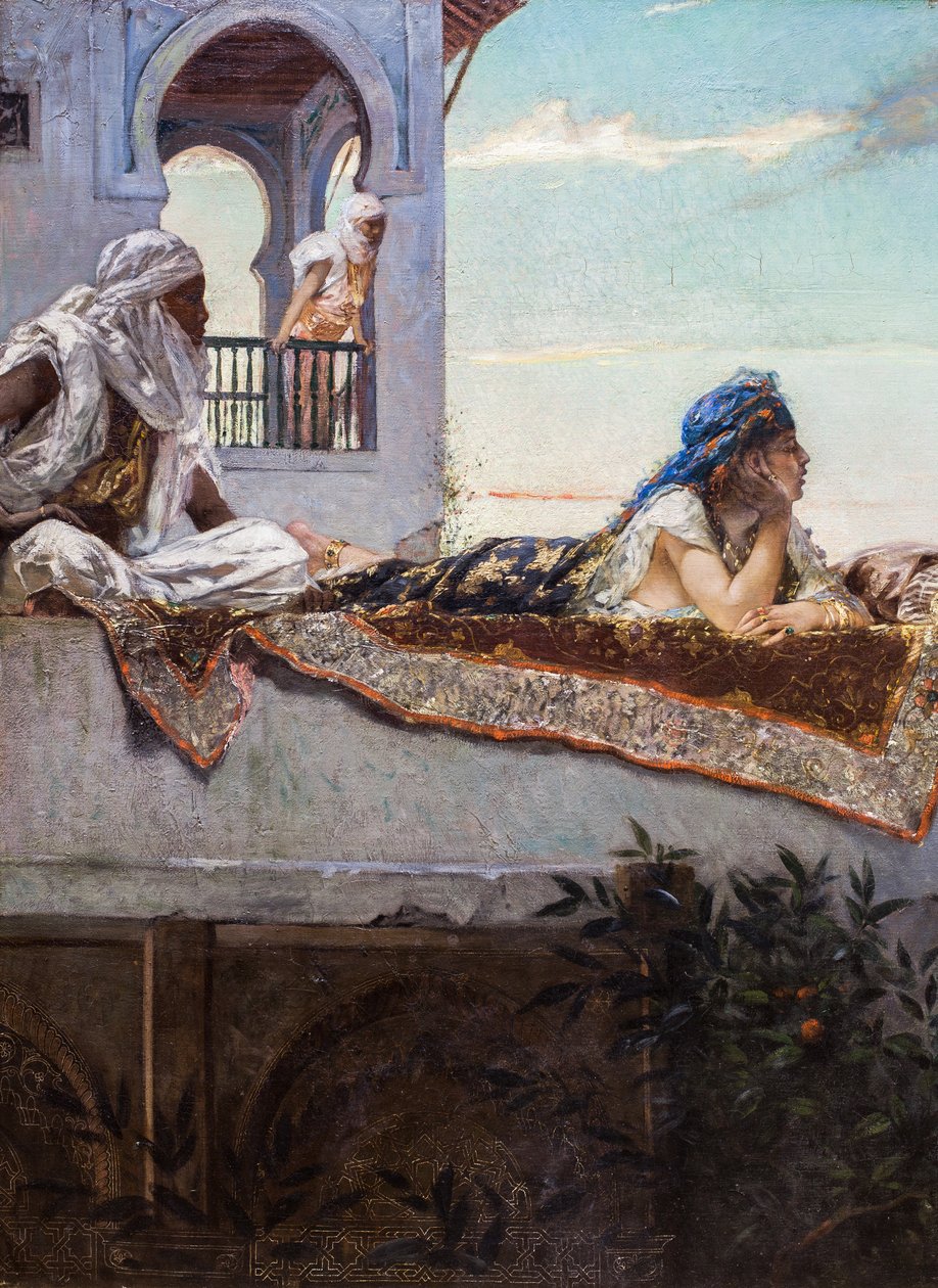 Este a teraszokon (Marokkó) alkotó: Jean Joseph Benjamin Constant