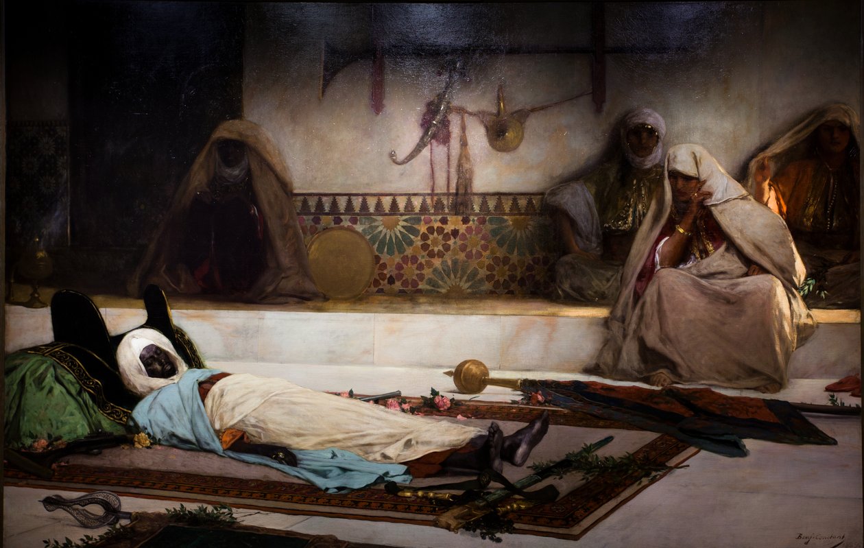 Temetés napja - jelenet Marokkóból alkotó: Jean Joseph Benjamin Constant