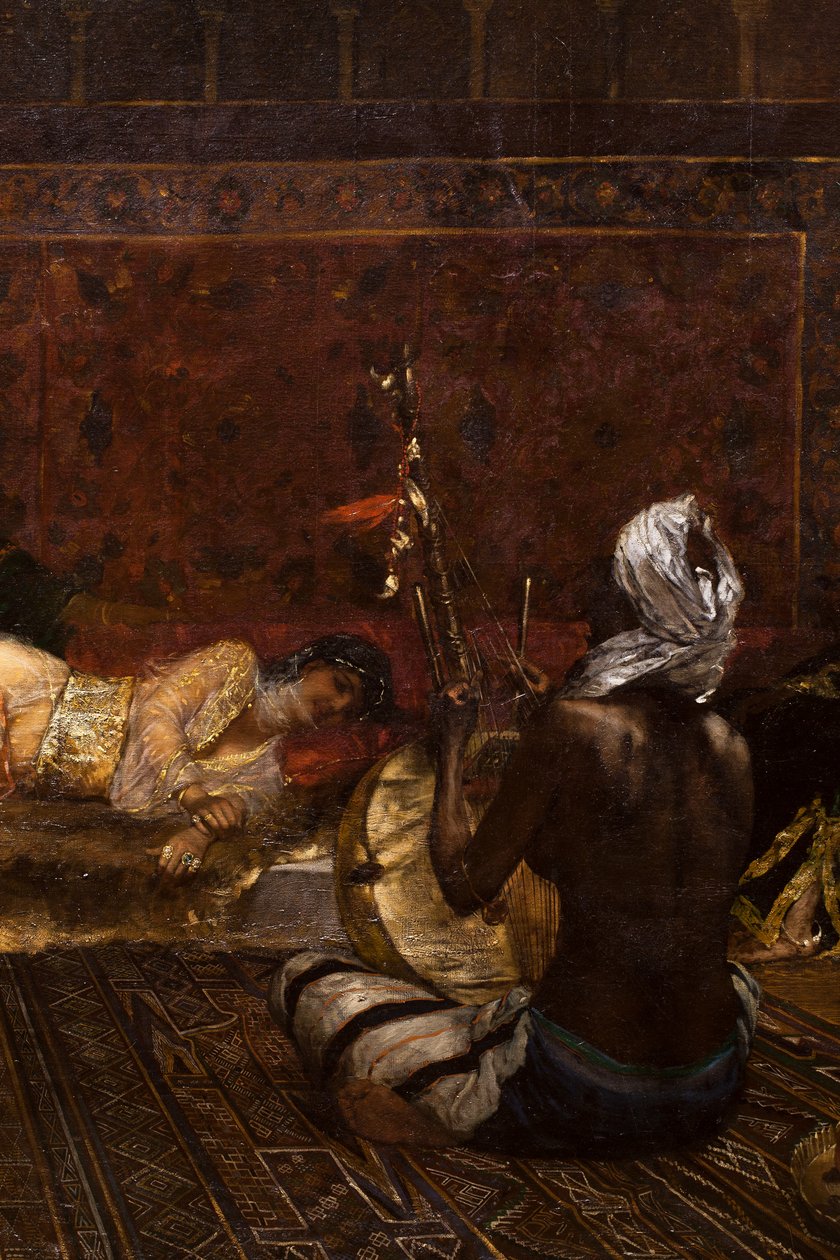 Egy hárem belseje Marokkóban (részlet) alkotó: Jean Joseph Benjamin Constant