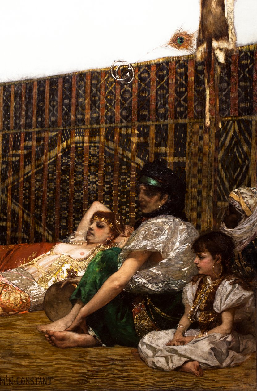 Egy hárem belseje Marokkóban (részlet) alkotó: Jean Joseph Benjamin Constant