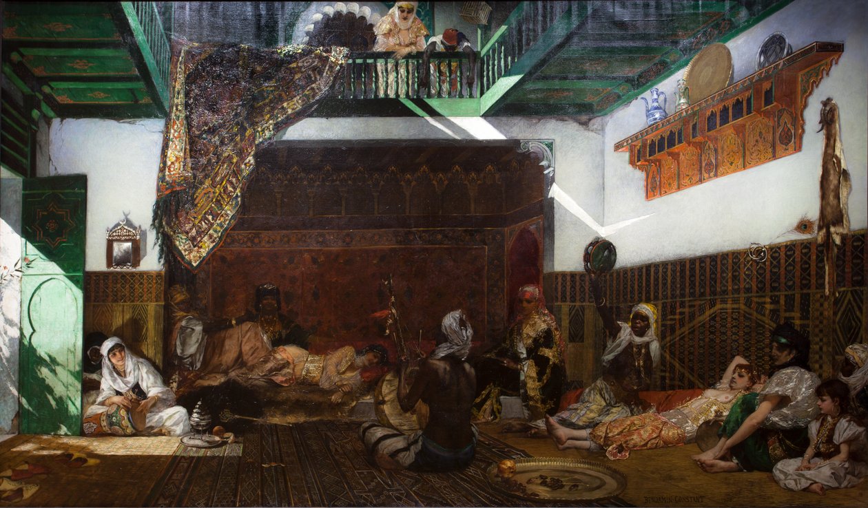 Egy hárem belseje Marokkóban alkotó: Jean Joseph Benjamin Constant