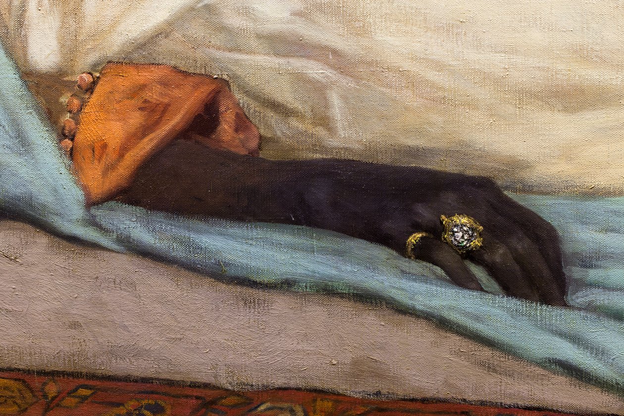Le jour des funerailles - Marokkói jelenet (részlet) alkotó: Jean Joseph Benjamin Constant