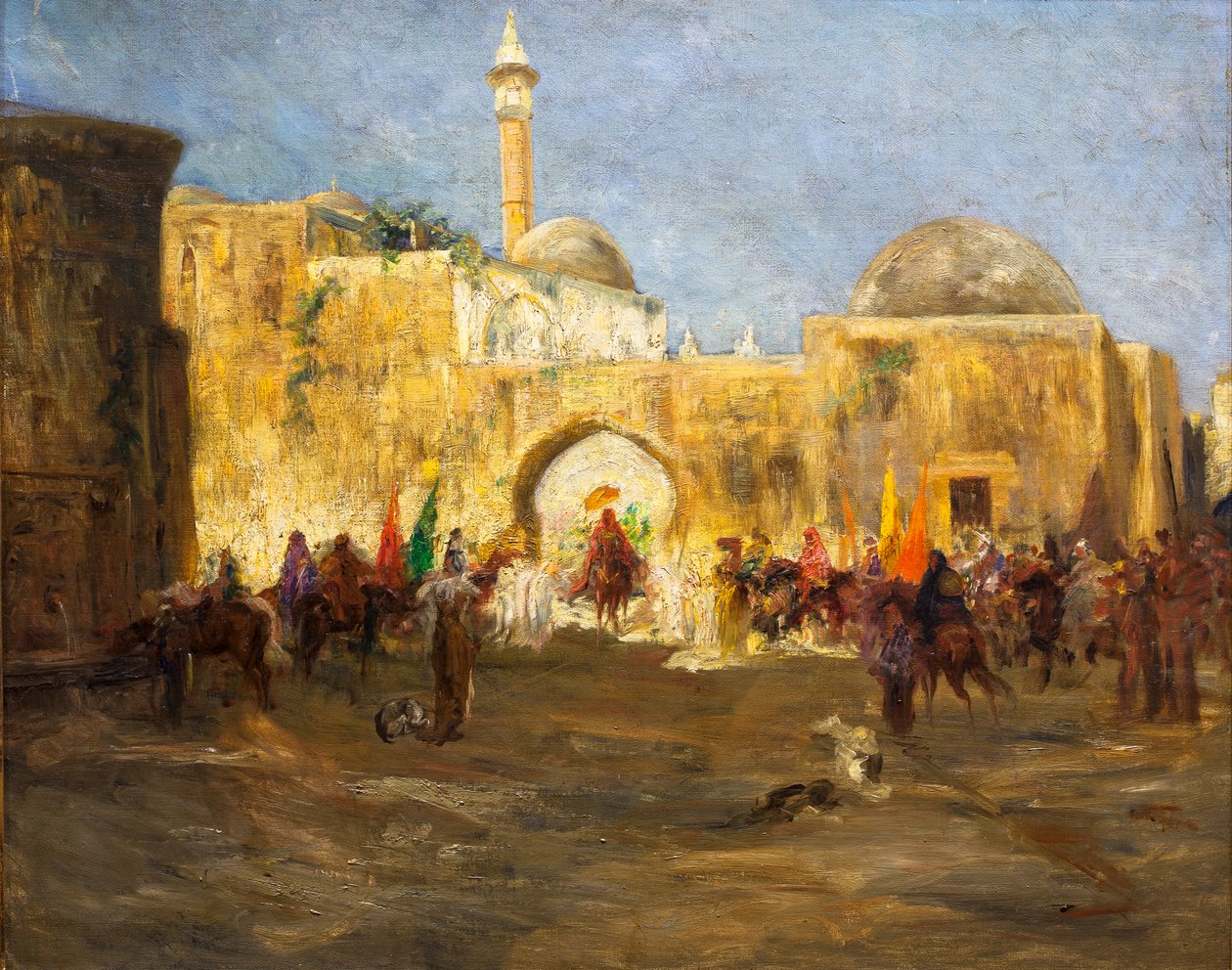 A mecset elhagyása alkotó: Jean Joseph Benjamin Constant