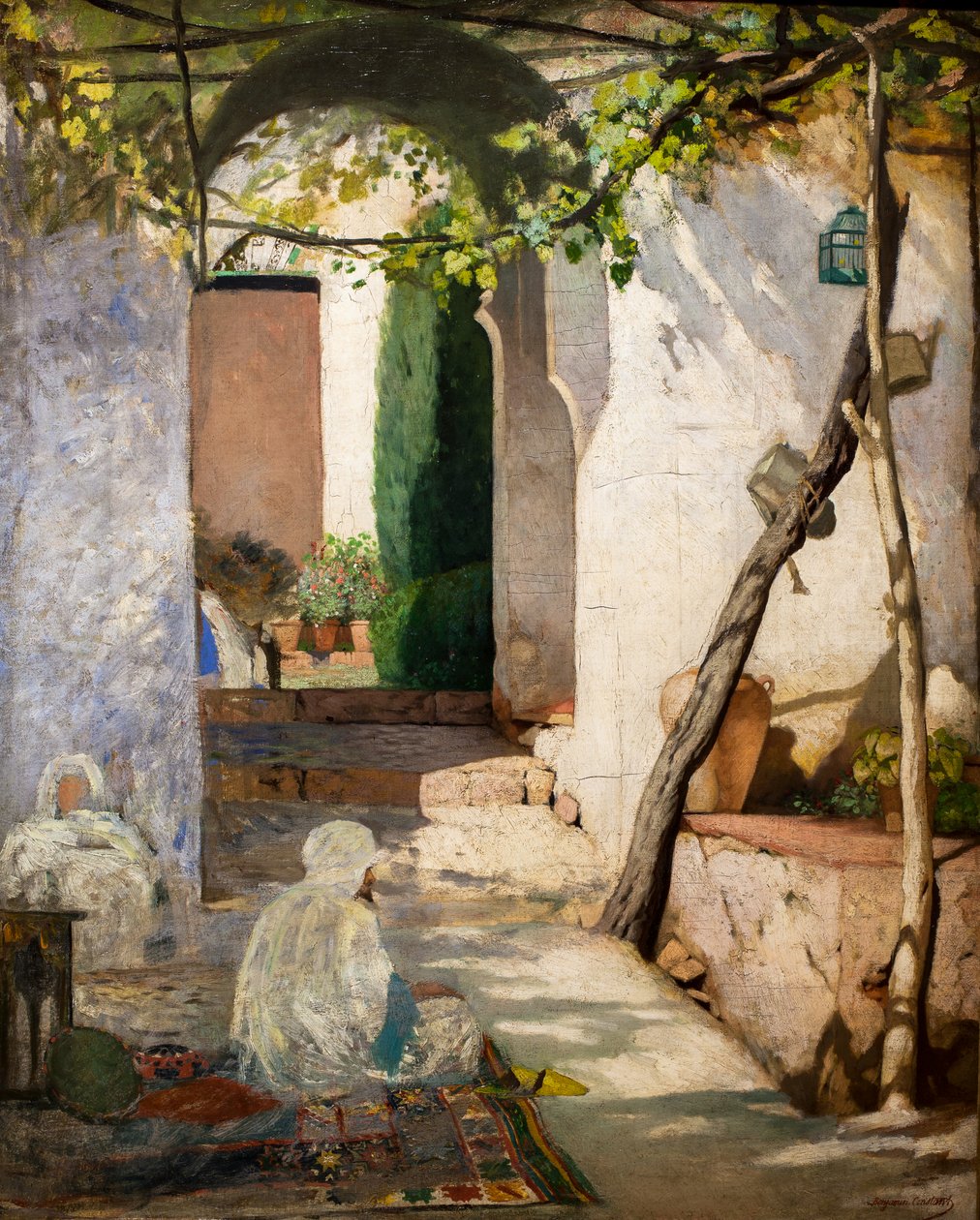 Marokkói udvar, 1880 előtt (Olaj, vászon) alkotó: Jean Joseph Benjamin Constant