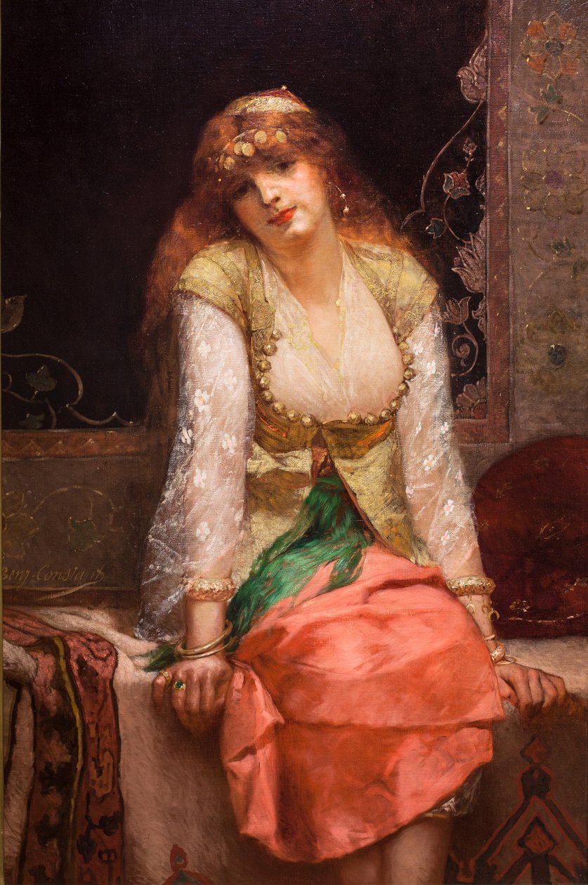 Keleti szépség, 1880 előtt vagy körül (Olaj, vászon) alkotó: Jean Joseph Benjamin Constant