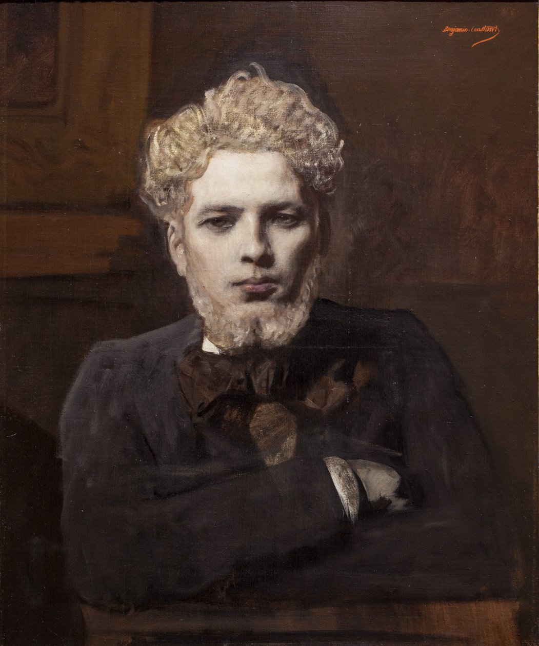 Portrait de jeune homme barbu dit l