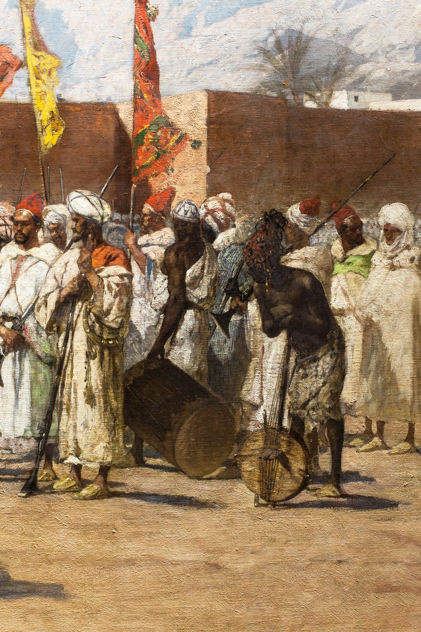 Az utolsó lázadók, marokkói történelmi jelenet (részlet) alkotó: Jean Joseph Benjamin Constant