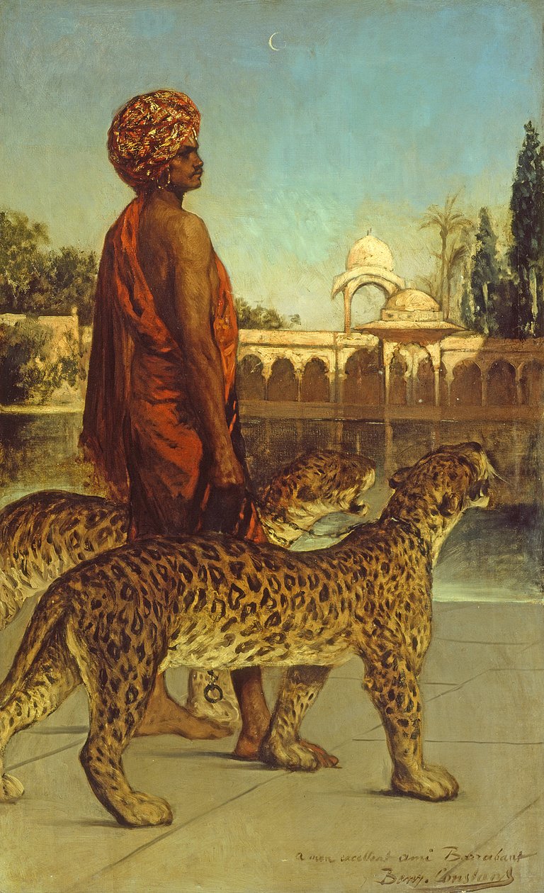 A palotaőr két leopárddal alkotó: Jean Joseph Benjamin Constant