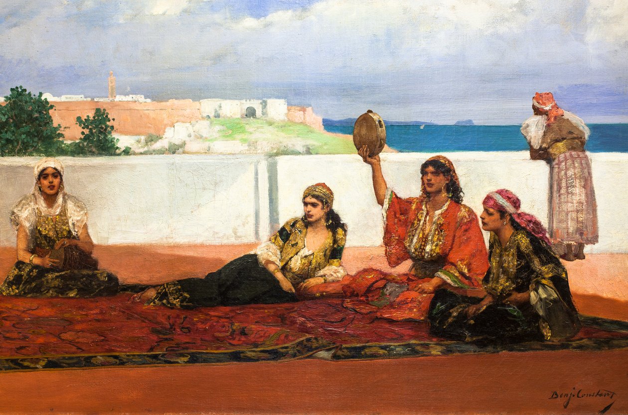 A kendőtánc, 1880 körül (olaj, vászon) alkotó: Jean Joseph Benjamin Constant