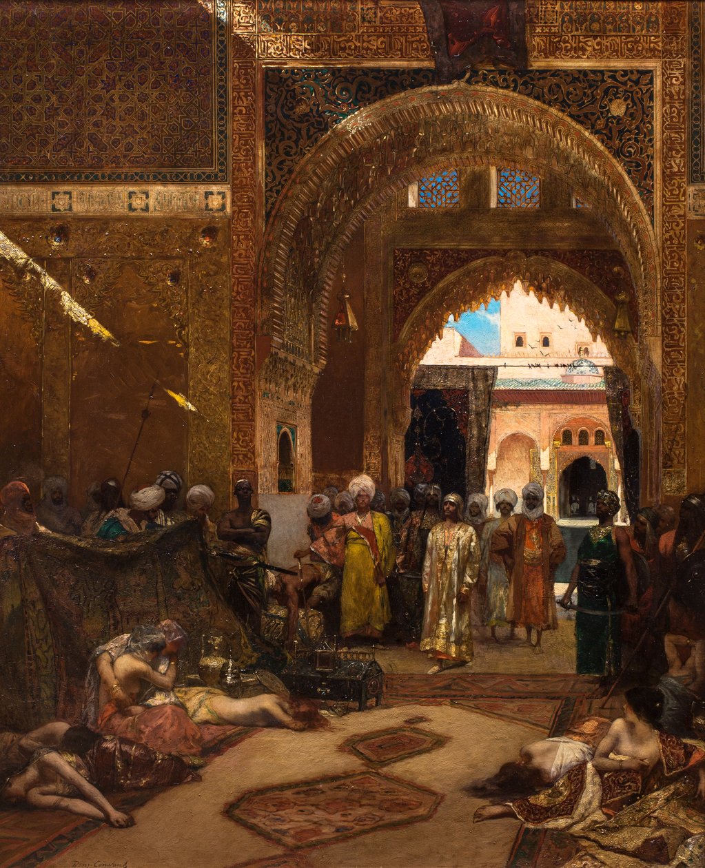 Egy nappal az Alhambra-i győzelem után alkotó: Jean Joseph Benjamin Constant