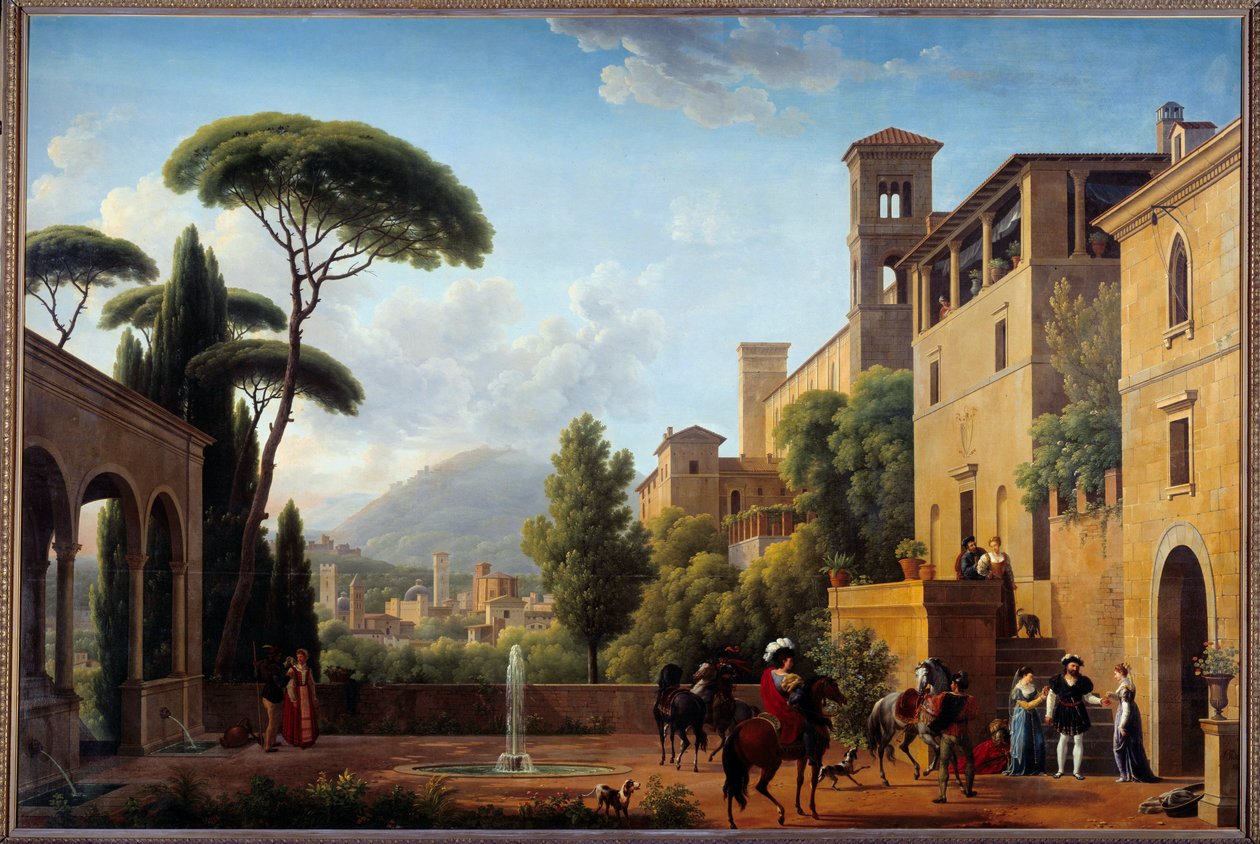 Indulás Bayard de Bresciából alkotó: Jean Joseph Bidault