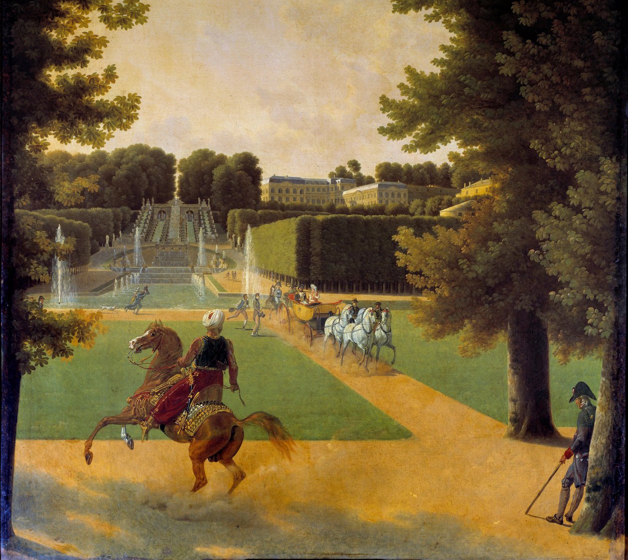Séta a Szent Felhő parkjában Joseph Bidault (1758-1846) 1808 Párizs, Musee Marmottan alkotó: Jean Joseph Bidault