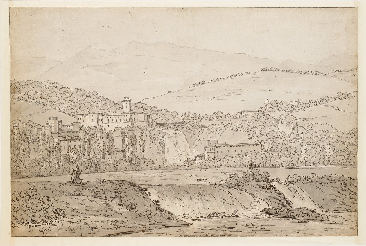 Kilátás Isola di Sorára, Nápoly közelében alkotó: Jean Joseph Bidault
