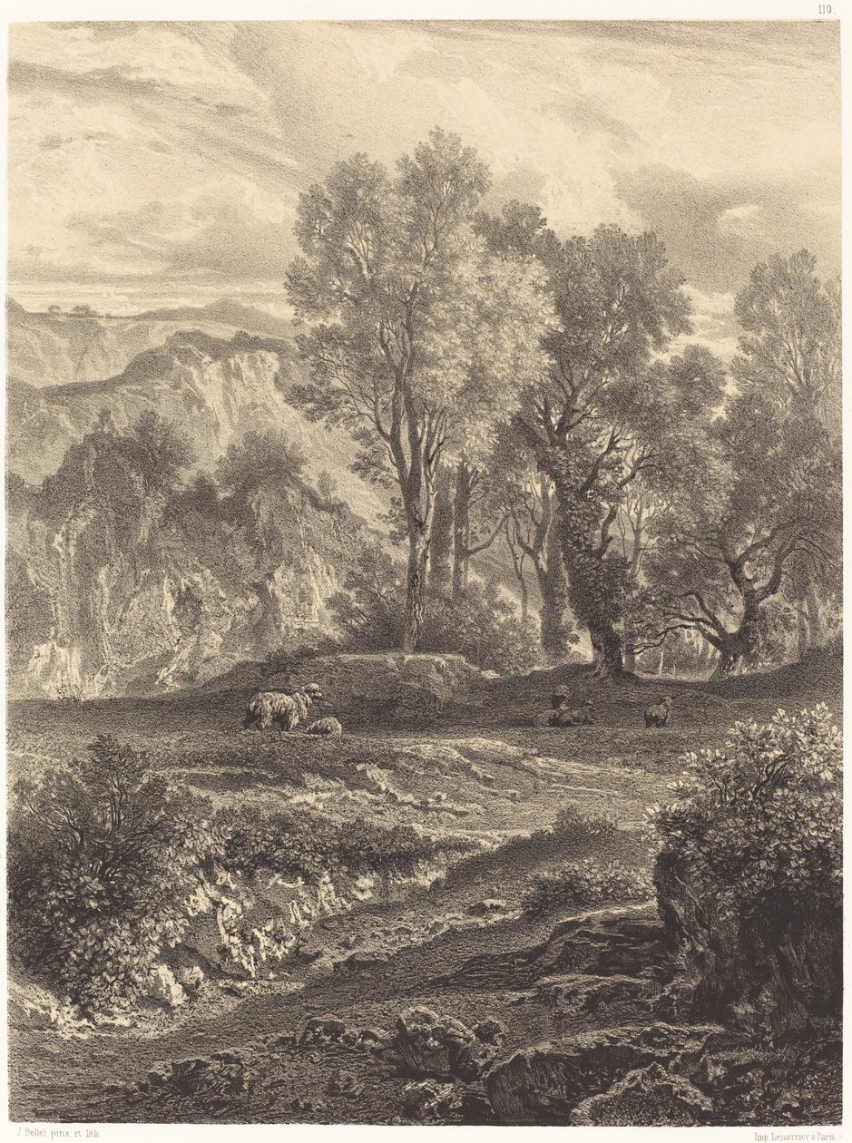 Táj juhokkal alkotó: Jean Joseph François Bellel