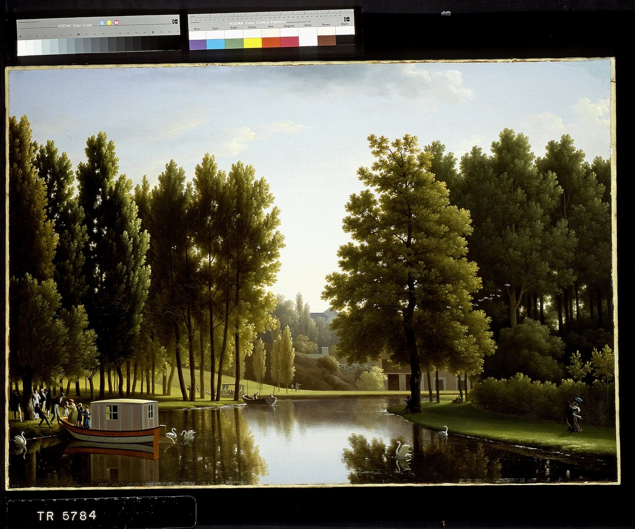 Mortefontaine park (olaj, vászon) alkotó: Jean Joseph Xavier Bidauld