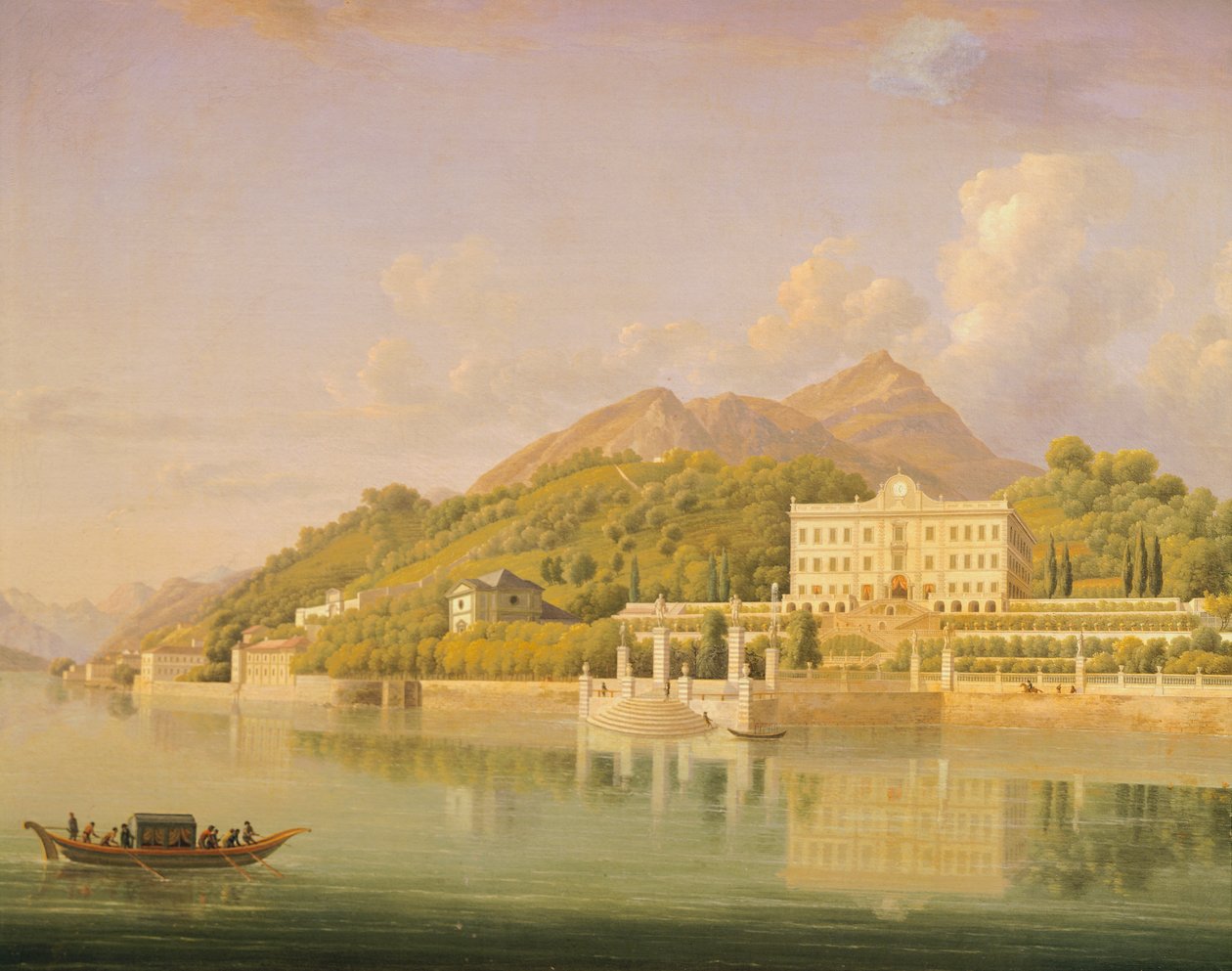 Villa Carlotta a Comói-tó melletti Tremezzóban, Jean-Joseph-Xavier Bidauld (1758-1846), Olaszország alkotó: Jean Joseph Xavier Bidauld