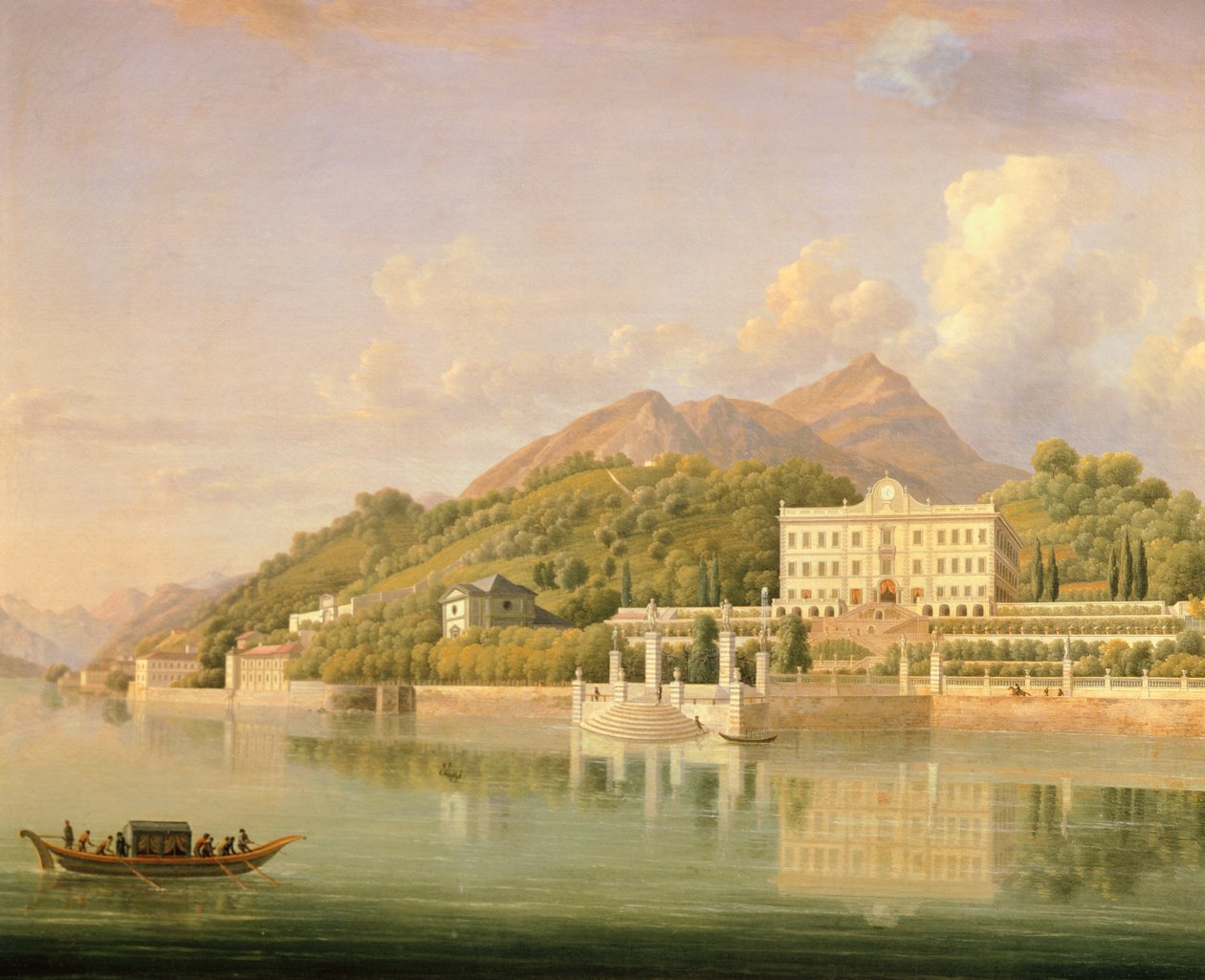 Villa Carlotta a Comói-tó melletti Tremezzóban, Jean Joseph Xavier Bidauld (1758-1846), Olaszország alkotó: Jean Joseph Xavier Bidauld