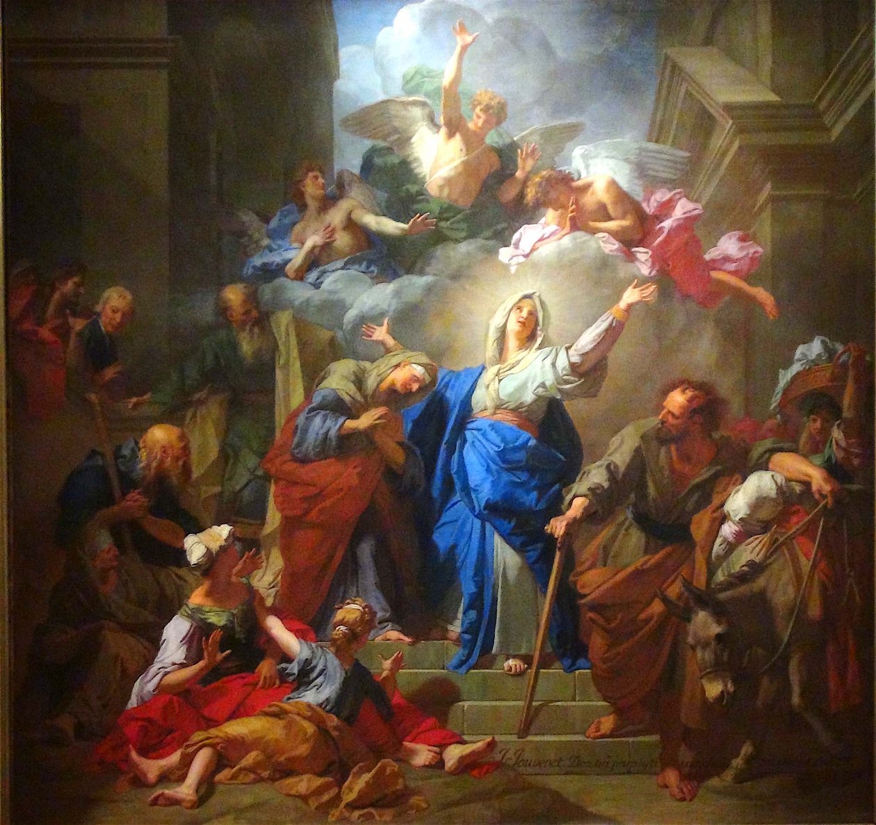 Francia: La Visitation de la Vierge (Le Magnificat) Visitation de la Vierge by Jean Jouvenet alkotó: Jean Jouvenet