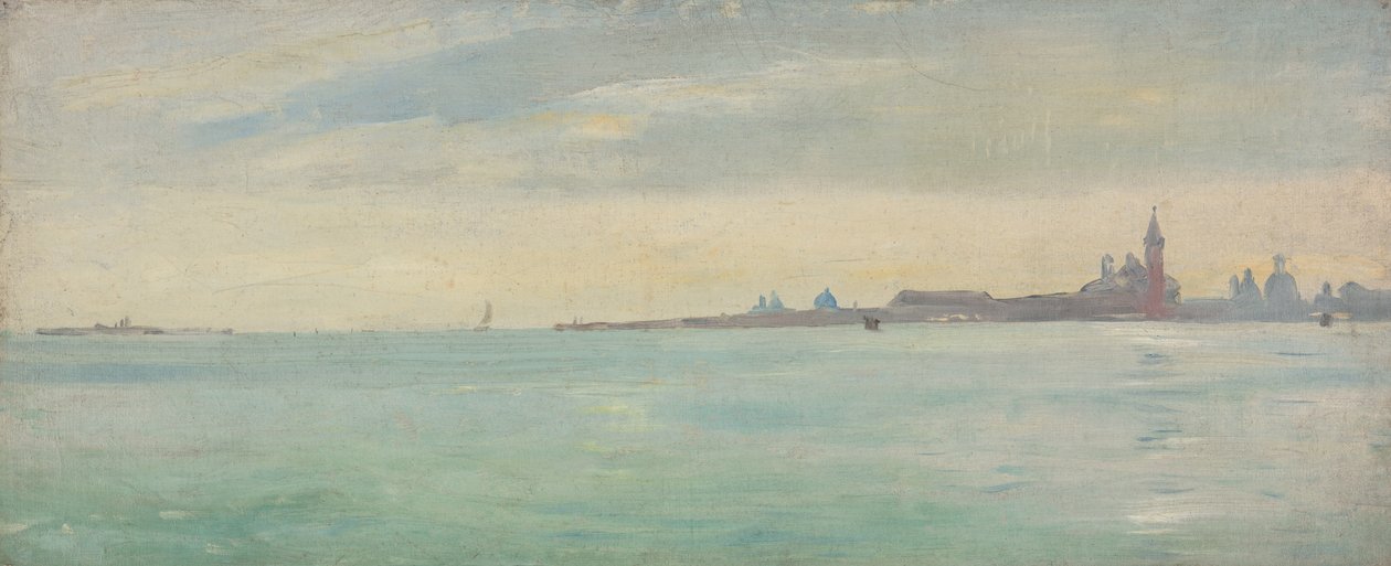 Velence a Közkertből nézve alkotó: Jean Jules Antoine Lecomte du Nouy