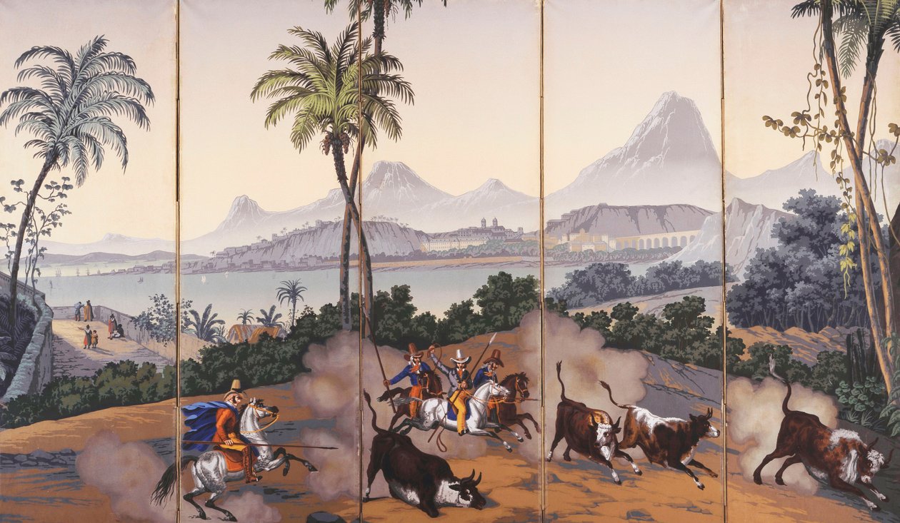 Brazília nézetei, 1829-35 körül alkotó: Jean Julien Deltil