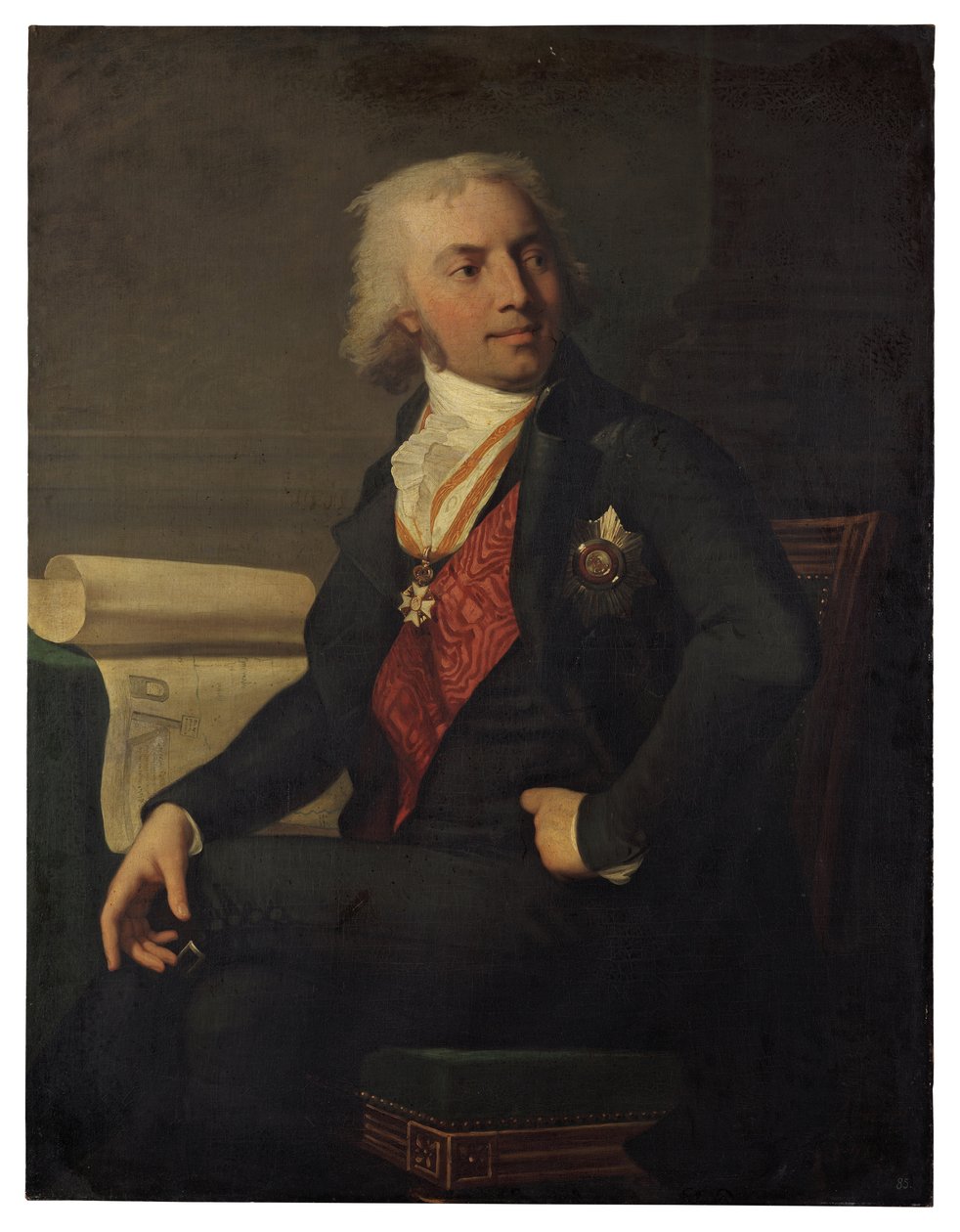 Friedrich Karl Ludwig, Schleswig-Holstein-Sonderburg-Beck hercegének portréja 1757-1816, 1798 alkotó: Jean Laurent Monnier
