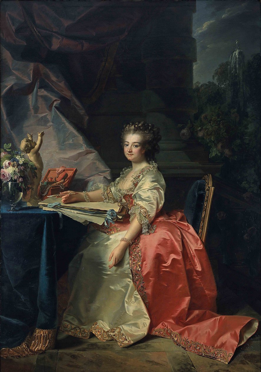 Savoyai Marie Louise 1749-1792, lamballei hercegnő portréja, 1780. alkotó: Jean Laurent Mosnier