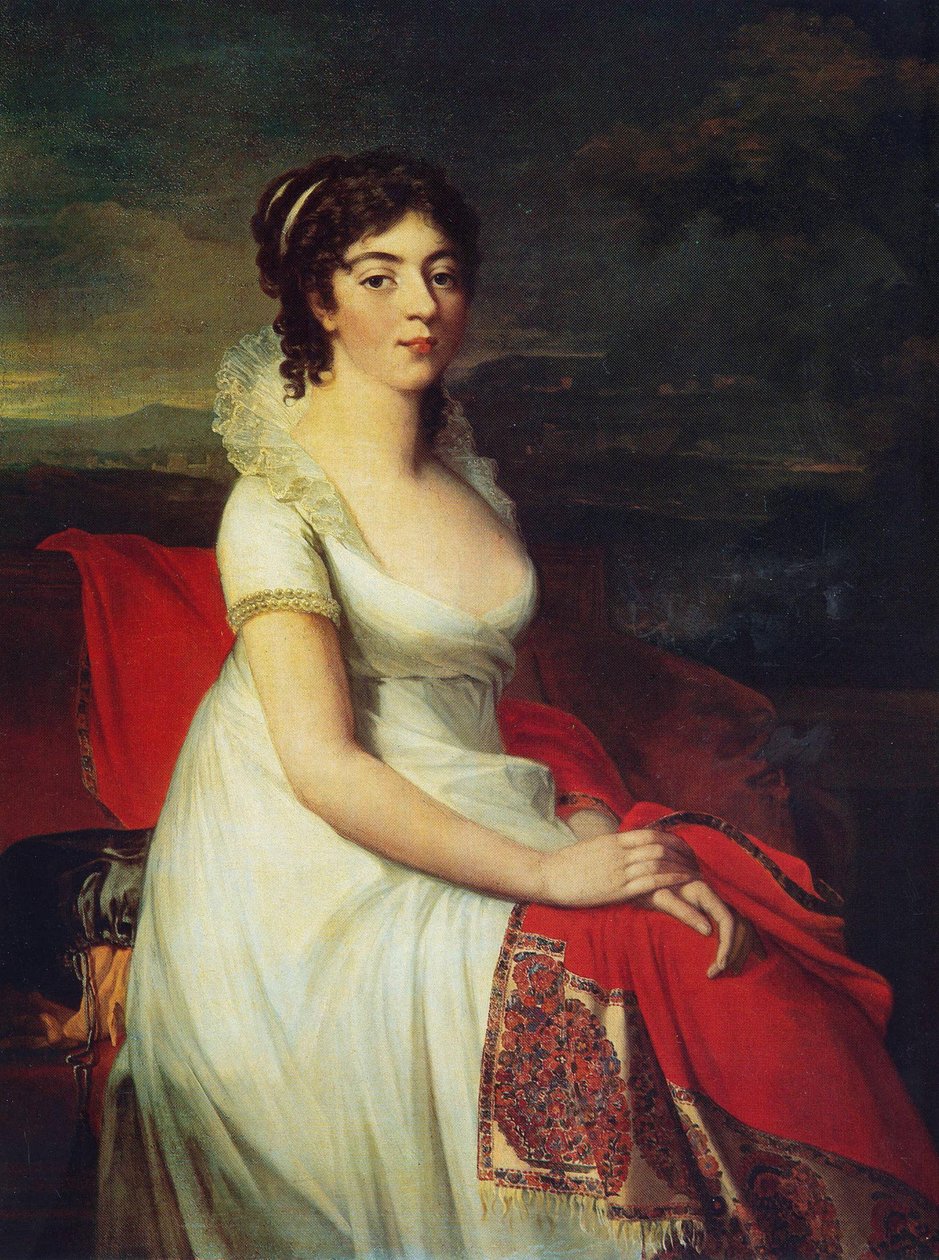 Jelizaveta Shakhovskaya hercegnő portréja alkotó: Jean Laurent Mosnier