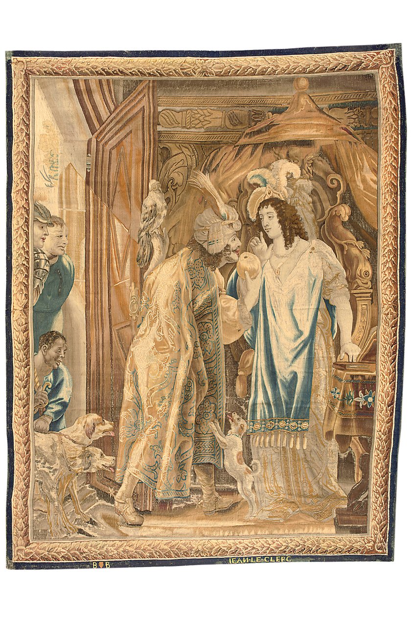 Brüsszeli kárpit egy hatos készletből, 1650 körül (gyapjú és selyem) alkotó: Jean Le and Eggermans Daniel II Clerc
