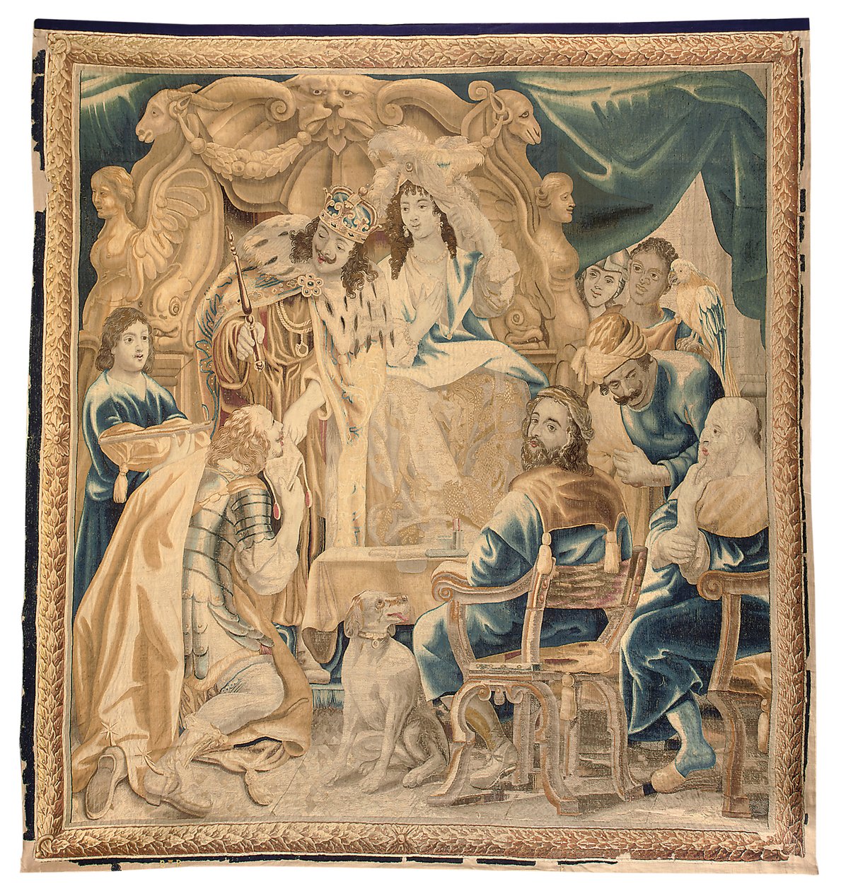 Brüsszeli kárpit egy hatos készletből, 1650 körül (gyapjú és selyem) alkotó: Jean Le and Eggermans Daniel II Clerc
