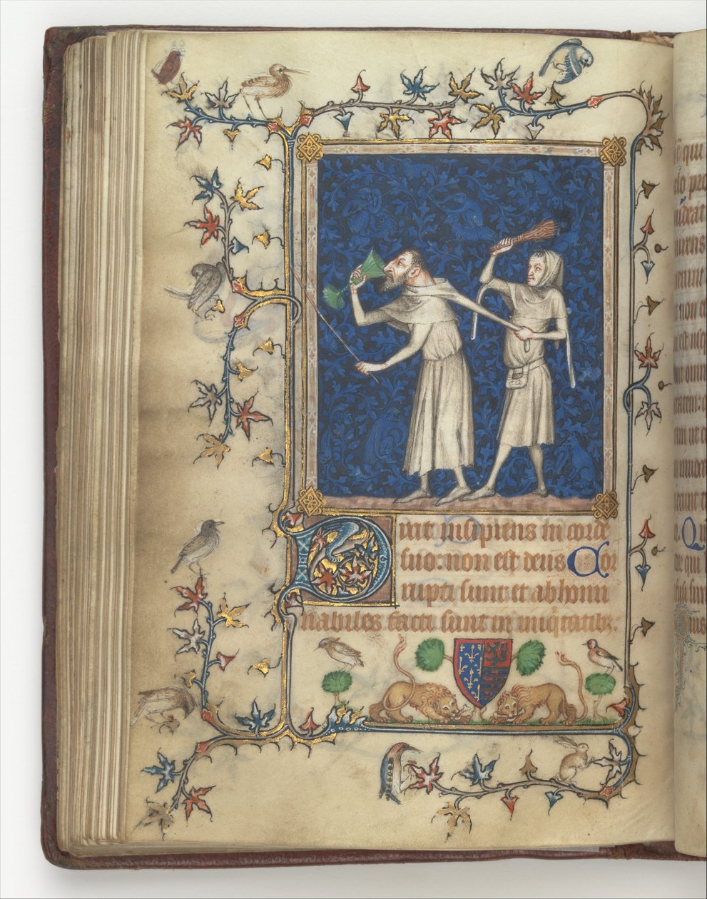 Luxemburgi Bonne, Normandia hercegnő imakönyve f.83v, 1349 előtt (kézirat) alkotó: Jean Le and workshop Noir