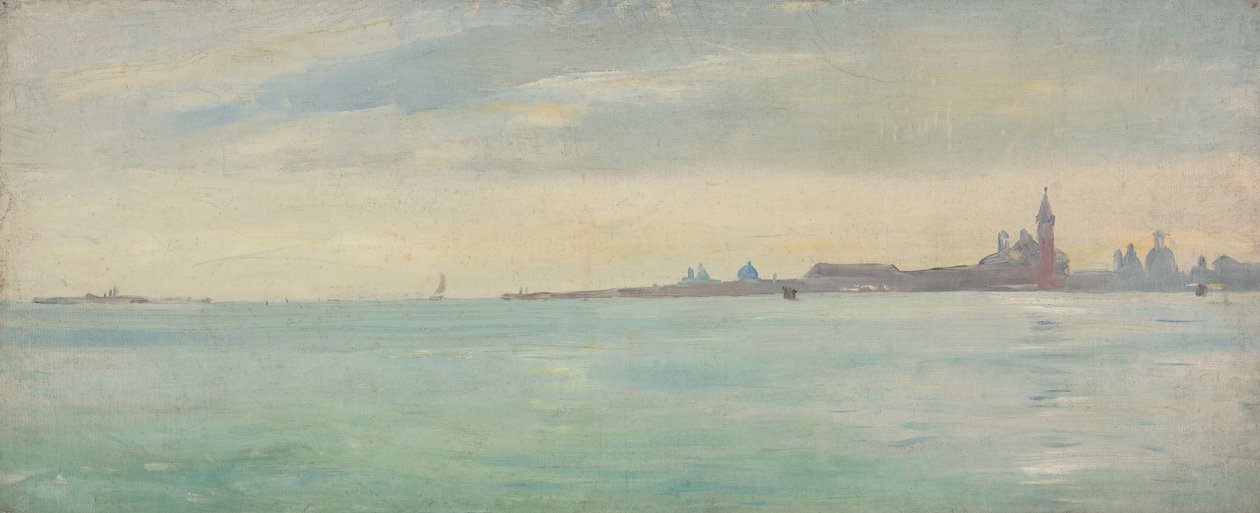 Velence a közkertből nézve, 1873. alkotó: Jean Lecomte du Nouy