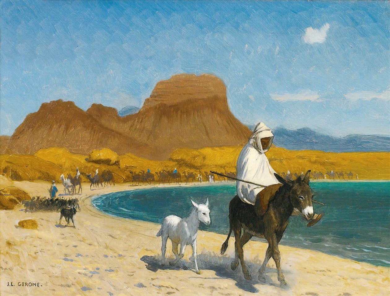Akaba-öböl (olaj, vászon) alkotó: Jean Leon Gerome