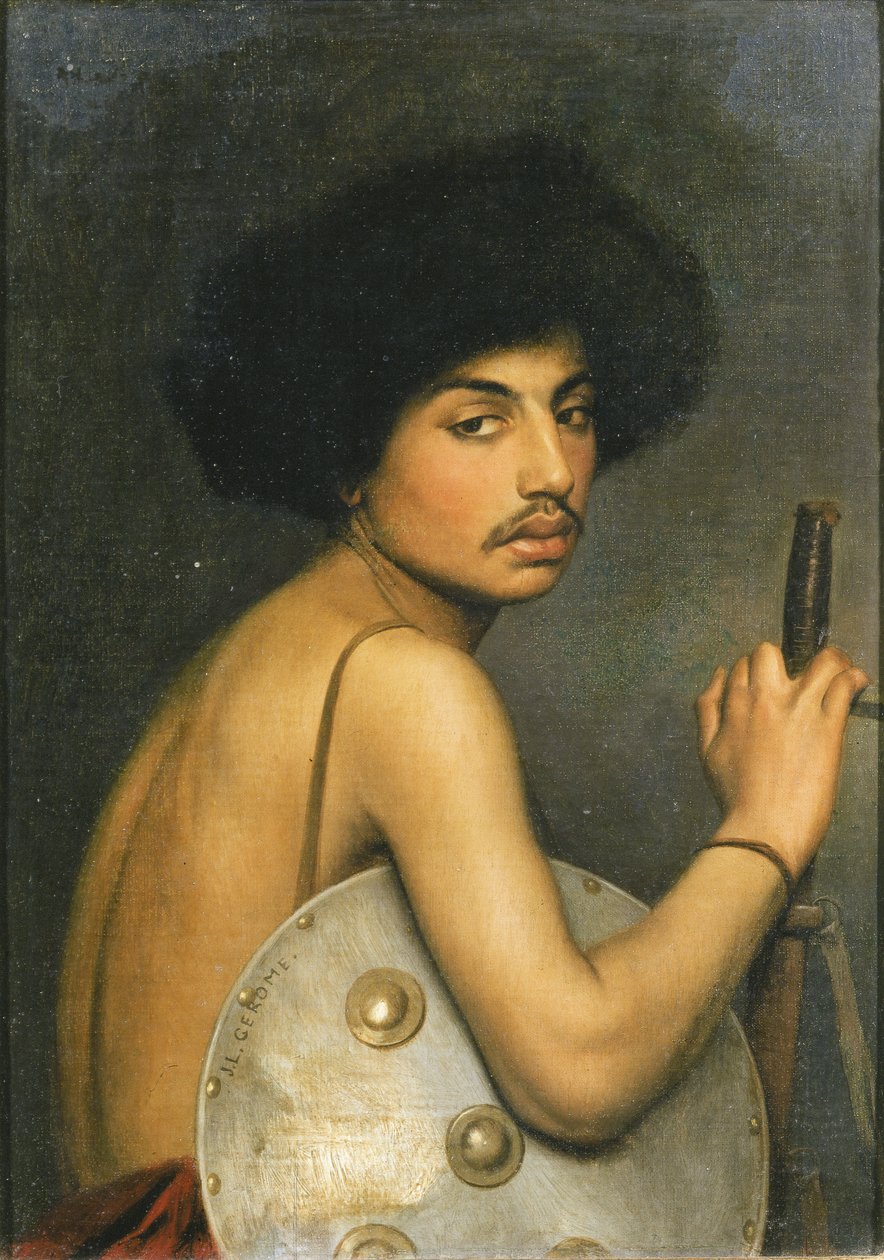 Bisharin harcos, 1872 alkotó: Jean Leon Gerome