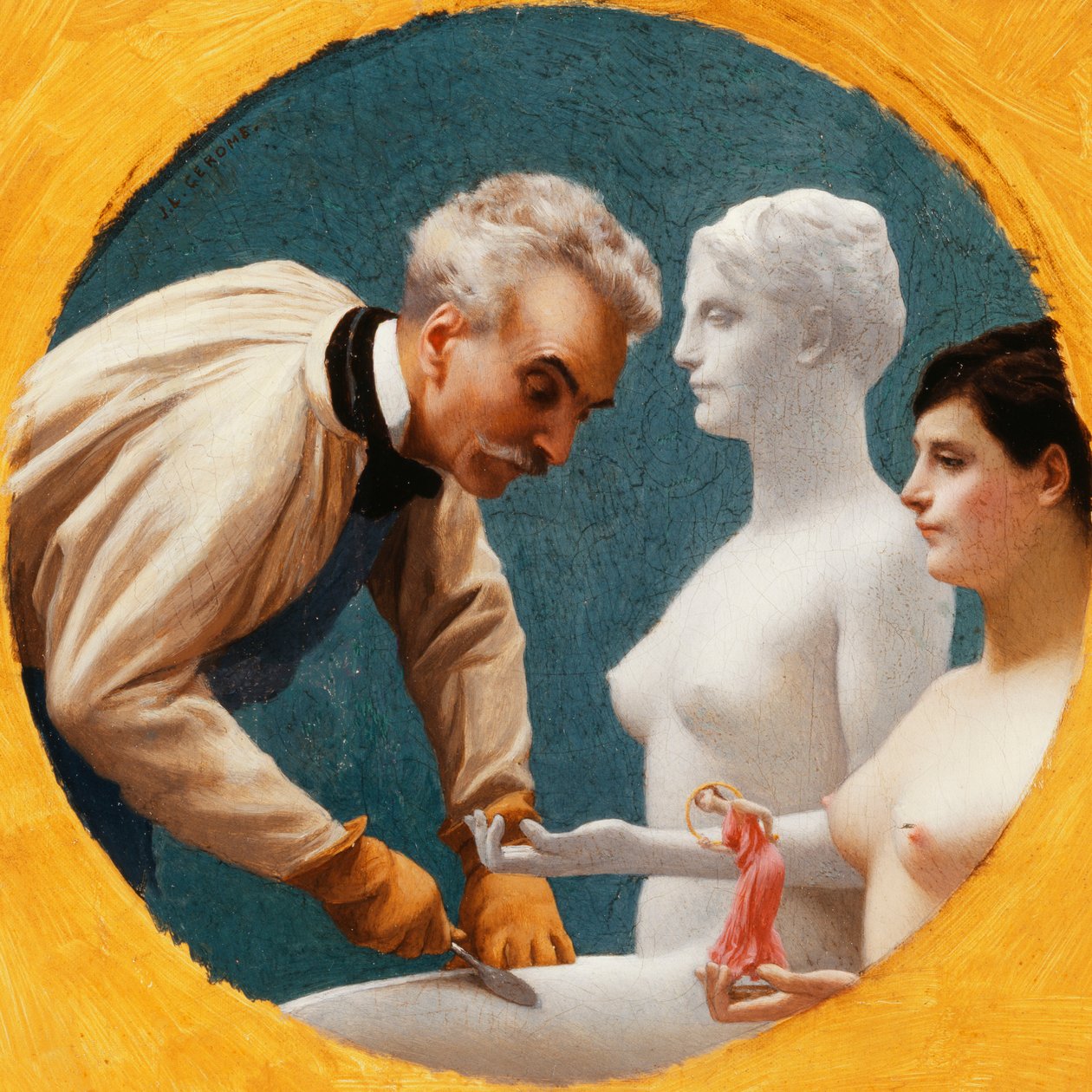 Gerome és Tanagra, alkotó: Jean Leon Gerome