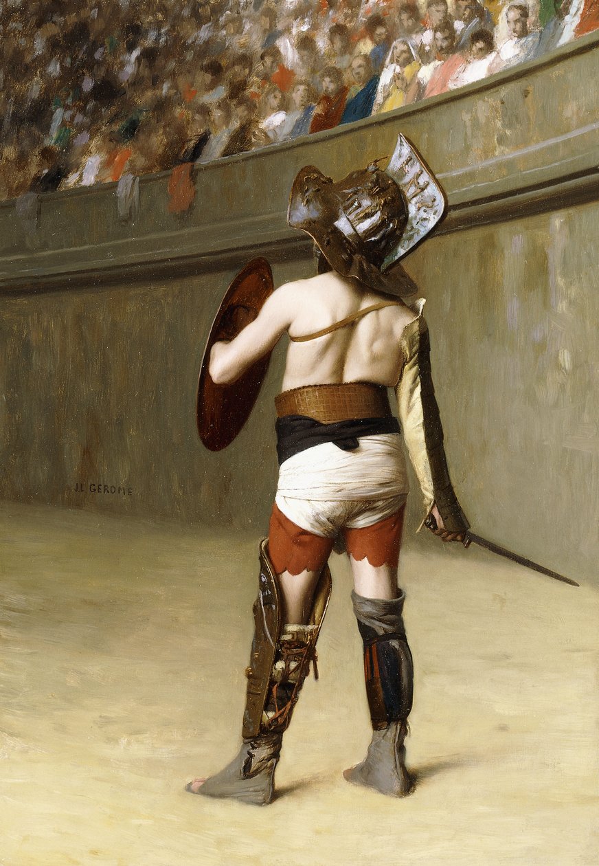 Mirmillon - gall gladiátor, alkotó: Jean Leon Gerome