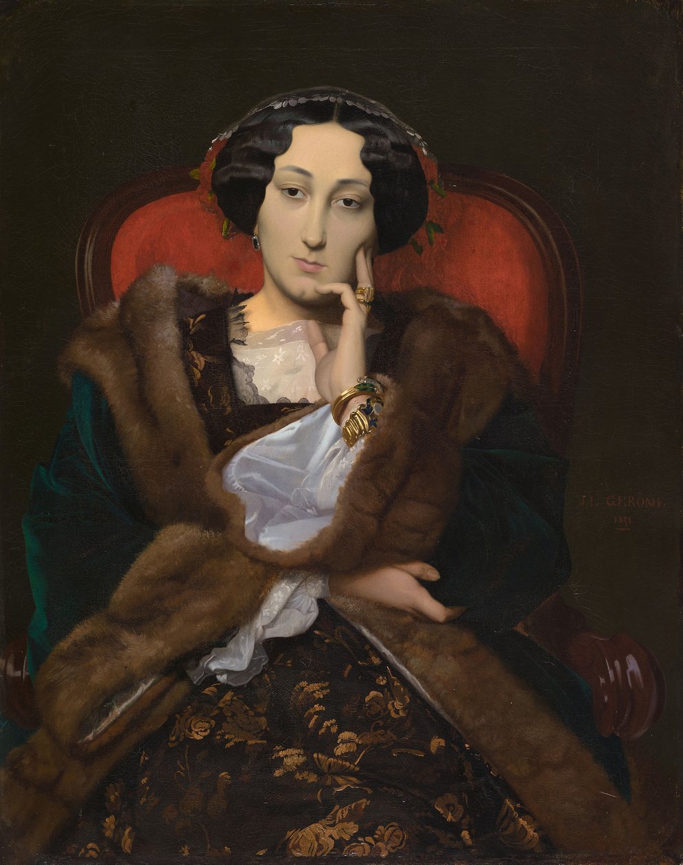 Egy nő portréja alkotó: Jean Leon Gerome