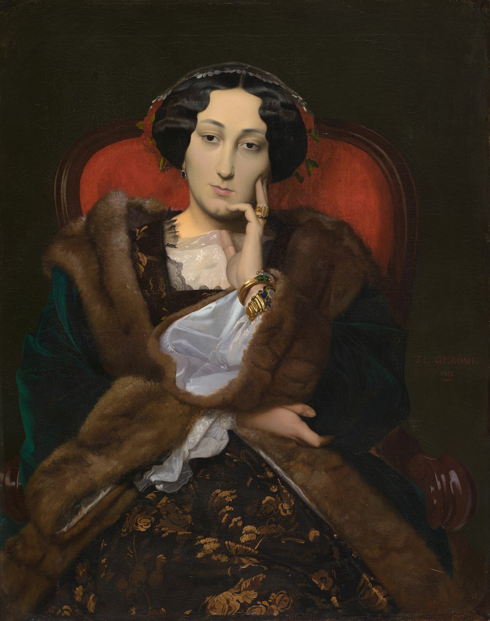 Egy nő portréja alkotó: Jean Leon Gerome