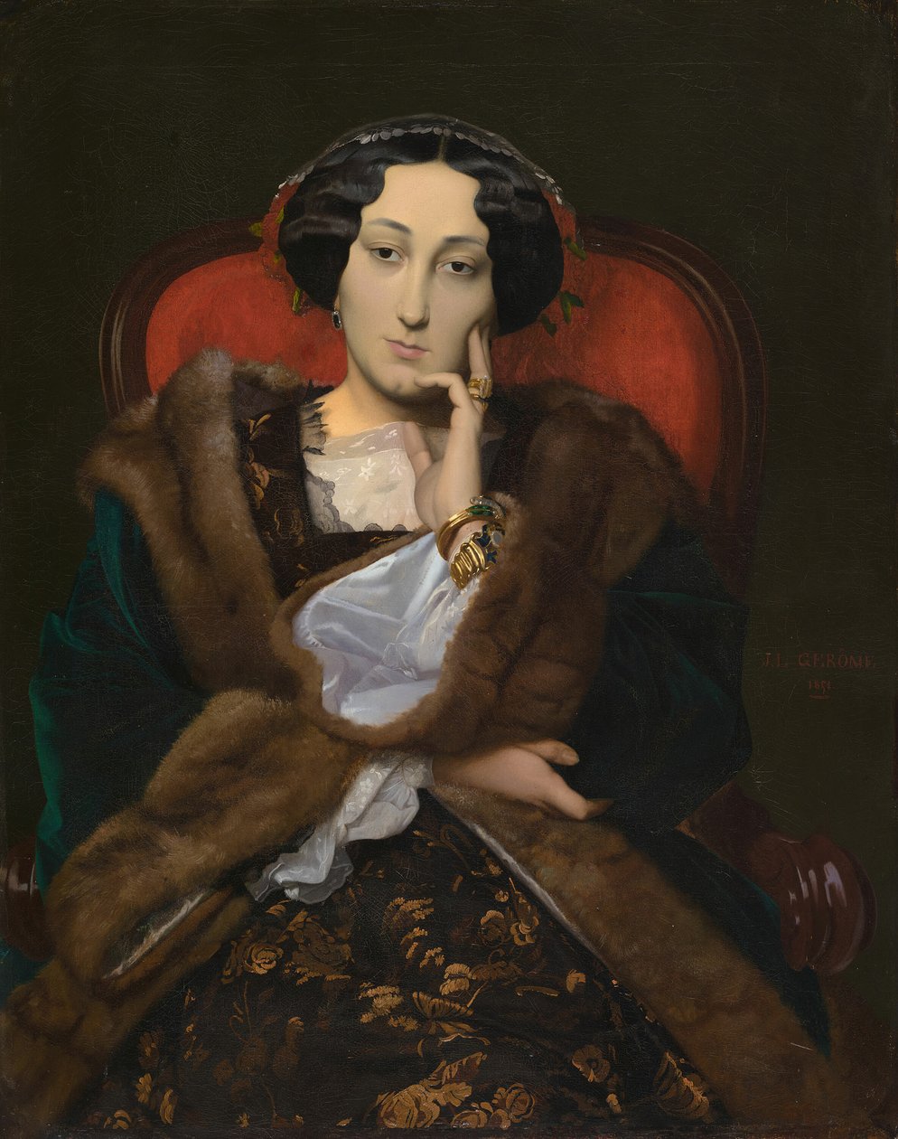Női portré, 1851. alkotó: Jean Leon Gerome