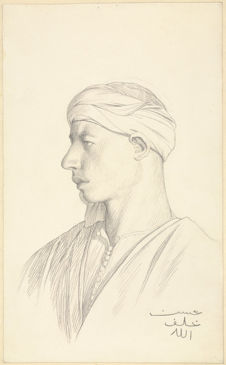 Egy egyiptomi fella portréja alkotó: Jean Leon Gerome