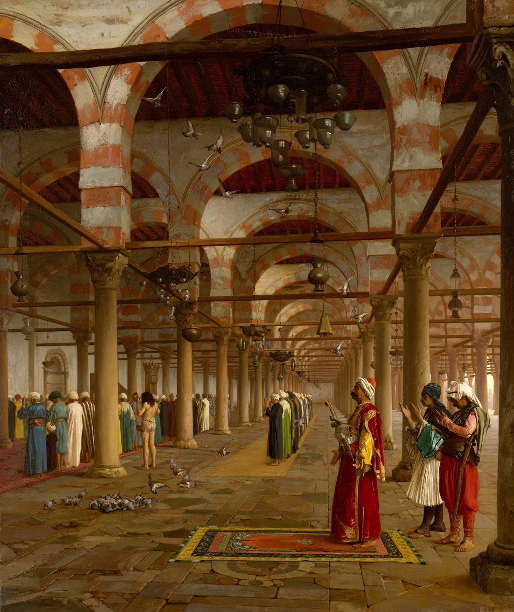 Imádság a mecsetben, 1871. alkotó: Jean Leon Gerome