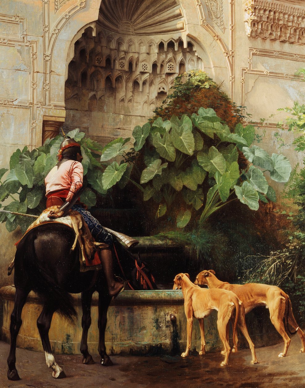 Vissza a vadászathoz, alkotó: Jean Leon Gerome