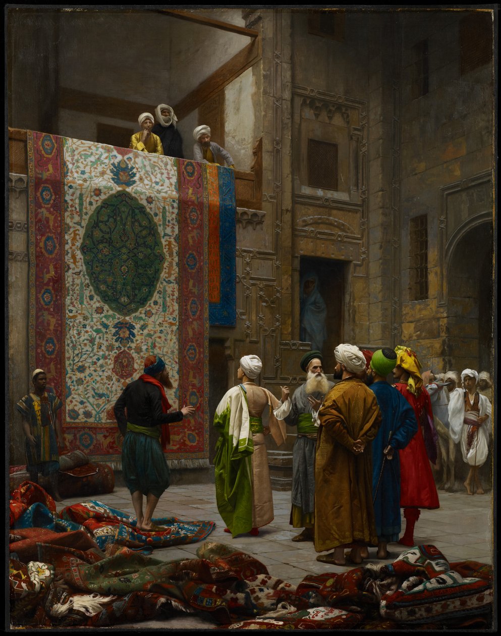 A szőnyegkereskedő, 1887 körül (olaj, vászon) alkotó: Jean Leon Gerome