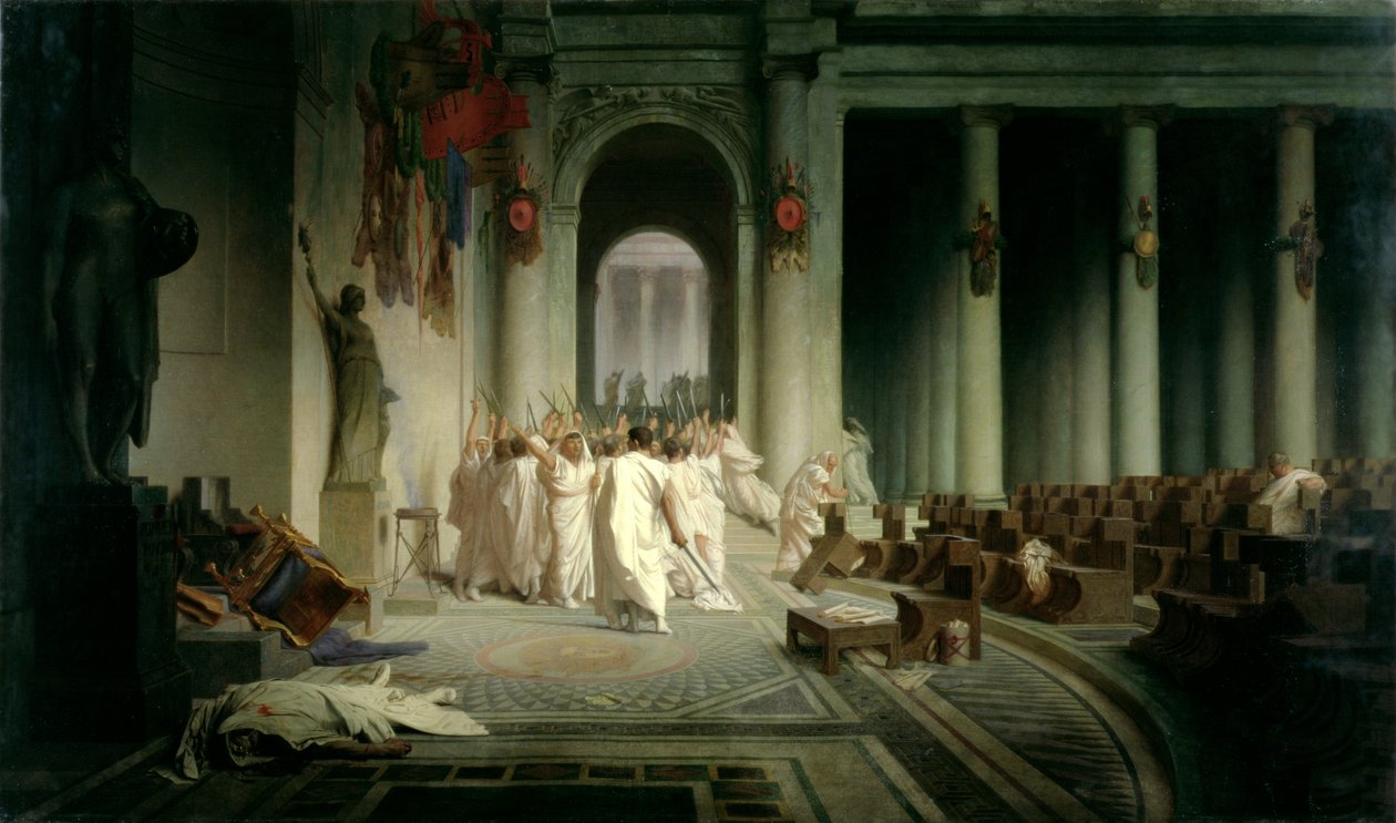 Caesar halála alkotó: Jean Leon Gerome