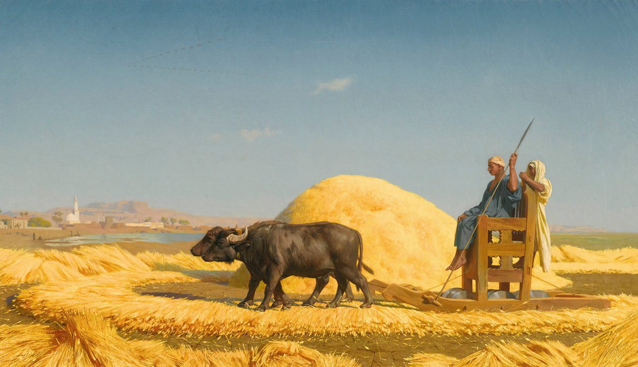 Gabonacséplők, Egyiptom alkotó: Jean Leon Gerome
