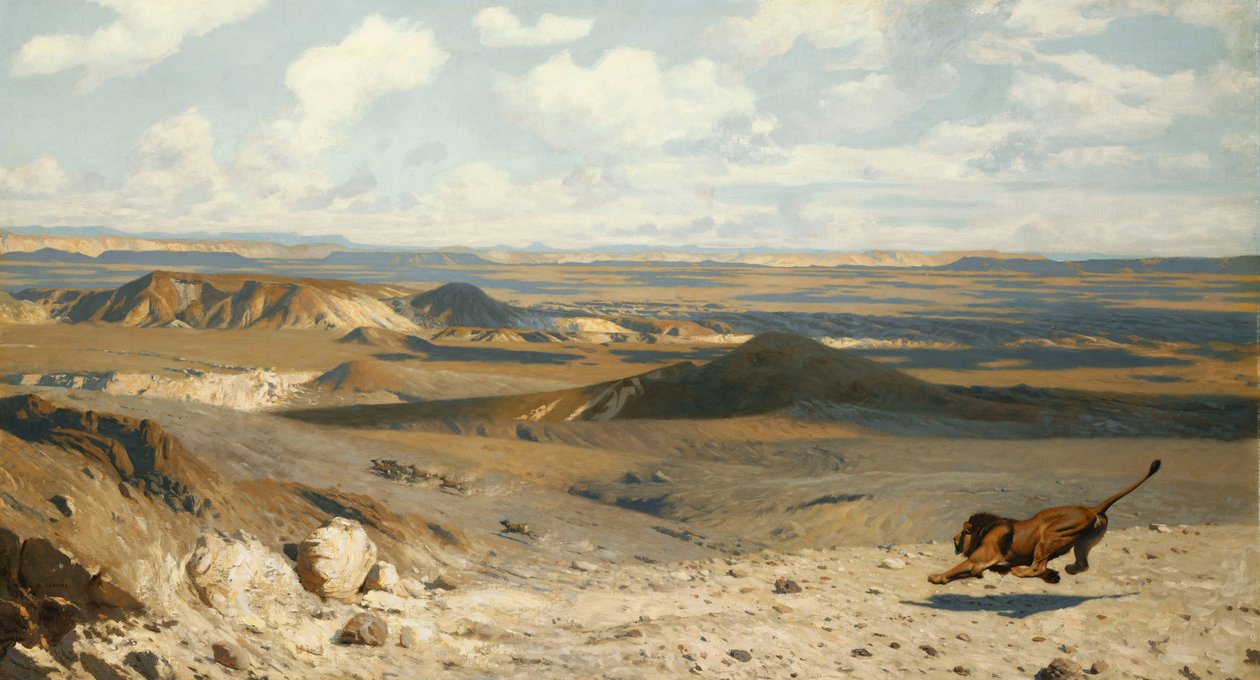 Az üldözés; Az üldözés, 1889 alkotó: Jean Leon Gerome