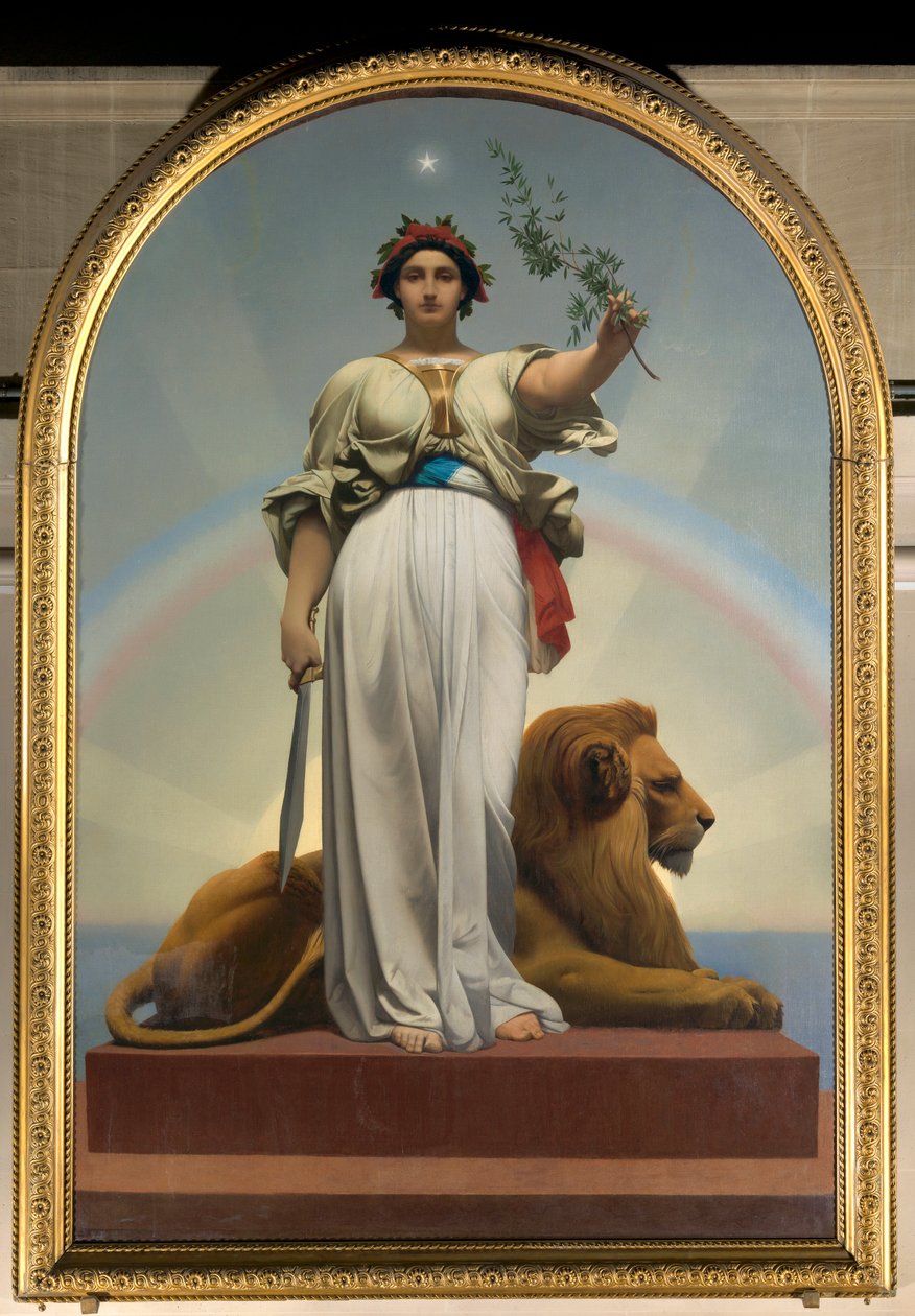 Gerome Jean Leon (1824 - 1904) A Köztársaság (allegória - 1848); Lilas városháza alkotó: Jean Leon Gerome